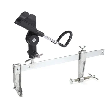 

Heavy Duty Metal Fishing Rod Holder Support Universal Clamp-On Boat Deck Mount Carp Fishing Pole Rod Holder Fishing Accessories