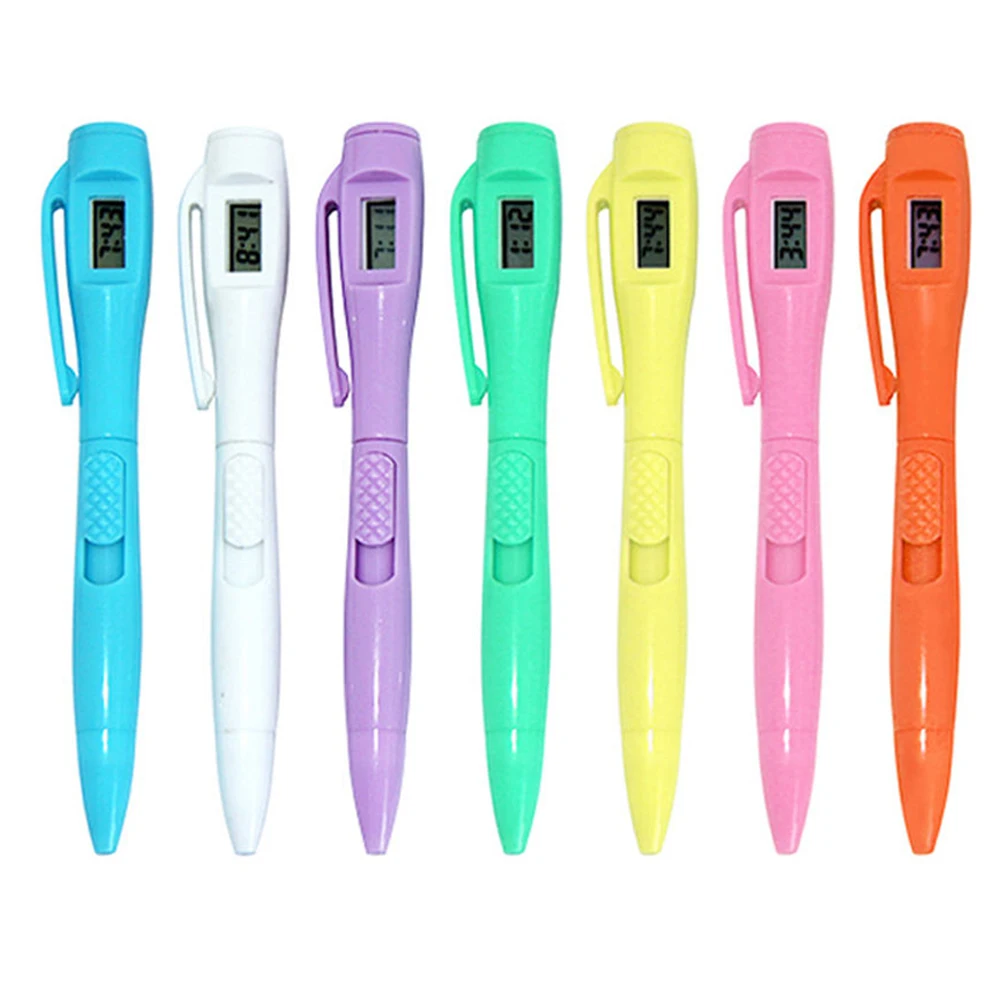 

Ballpoint Pen with Digital Clock Electronic Clock Pen Exam Pens Watch Pen