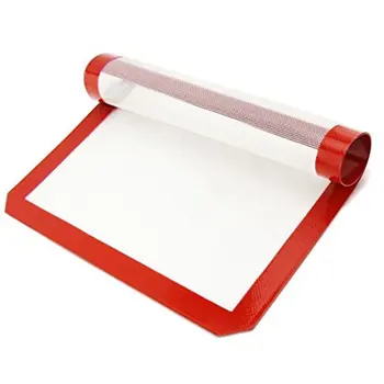 

New Style 30x21CM Food Grade Silicone Non-Stick Baking Mat Pad Home Kitchen Cooking Double Sided Rolling Dough Mat Sheet Tools