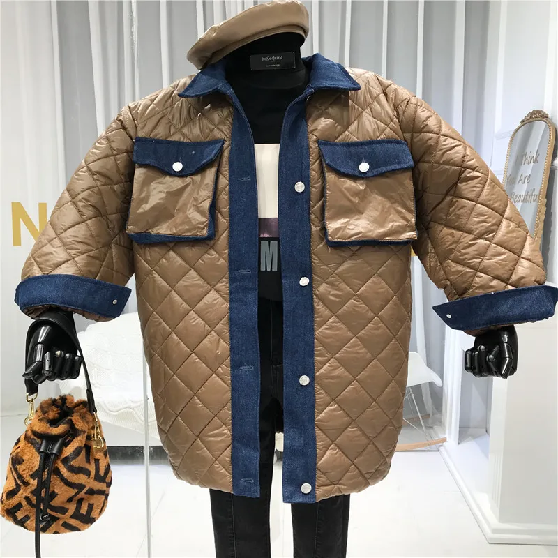 Модная новинка года; Abrigos Mujer Invierno; зимняя женская куртка; однобортный пиджак с вышивкой; женские зимние куртки и парки