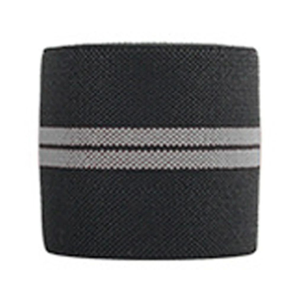 Gray Two Stripes Пара поддержки колена брекет эластичные футболки для тяжелой атлетики колено обертывание фитнес тяжелый вес приседания тренировка наколенник протектор - Цвет: Gray Two Stripes