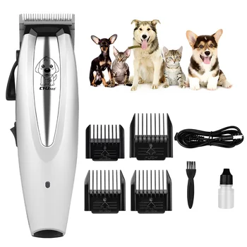 

Pet Dog Hair Trimmer Rechargable Cat Clipper Cordless Animal Grooming Clippers Professional Electrical Cat Cutter Machine Shaver