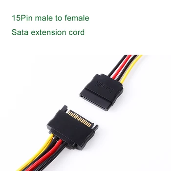 

2020 Latest Transmission Wire And Cable 3.0 Hard Drive Ssd Adapter 15pin Male To Female Sata Extension Cord