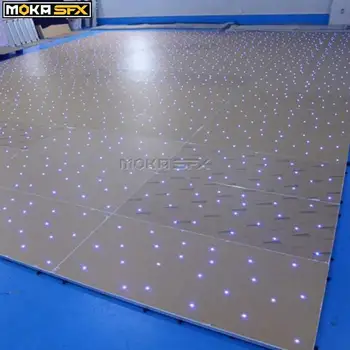 Kopen 12*12 Ft Led Starlight Dancefloors Bruiloft Wit Dansvloer Disco Dance Vloeren Voor Bruiloft Dj Event