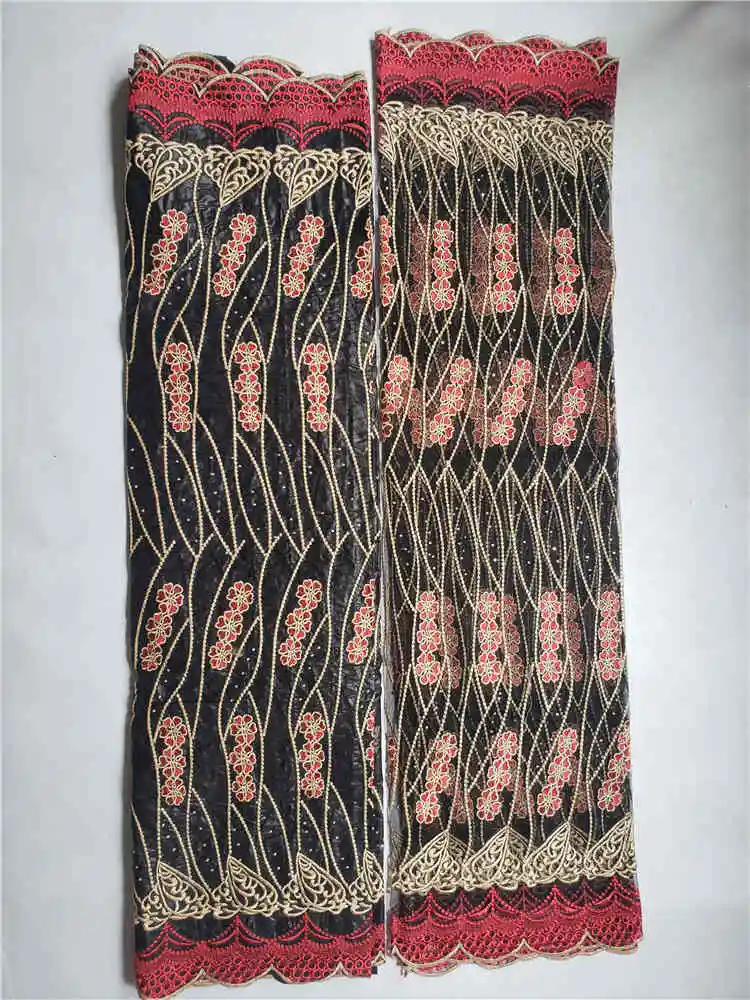 Высококачественная популярная африканская вышитая ткань Базен riche с шарфом для нигерийских вечерних платьев 5 + 2yds/шт GZ116