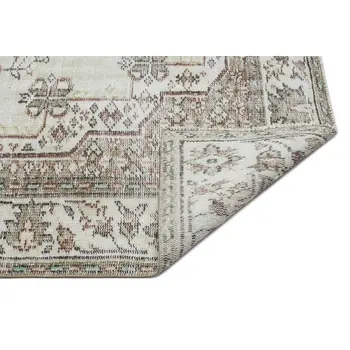 

Handmade Beige Vintage English English Area Rug 187x298 Cm-6'2''X9'9''