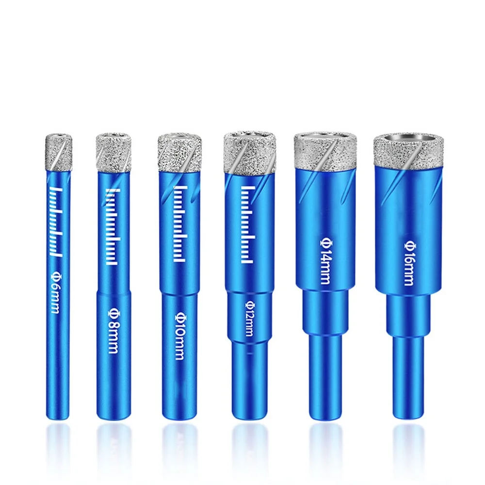 

Multifunction Durable Diamond Coated Slate Dry Drill Hole Marble Granite Glass Open Hole Brazed Power Cutting Bit Dry Drill