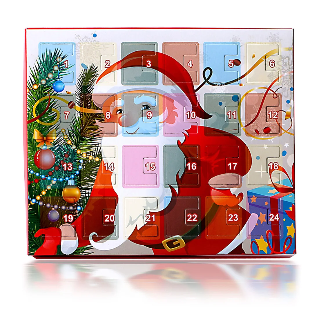 Christmas Calendar Gift Box DIY Merry Christmas Advent Calendar Pendants 24 Charms Bracelet Necklace Jewelry Calendar 4 Types