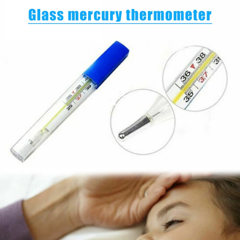 

Glass Thermometer Clinic Oral Armpit Temperature Measuring for Home Child Adult