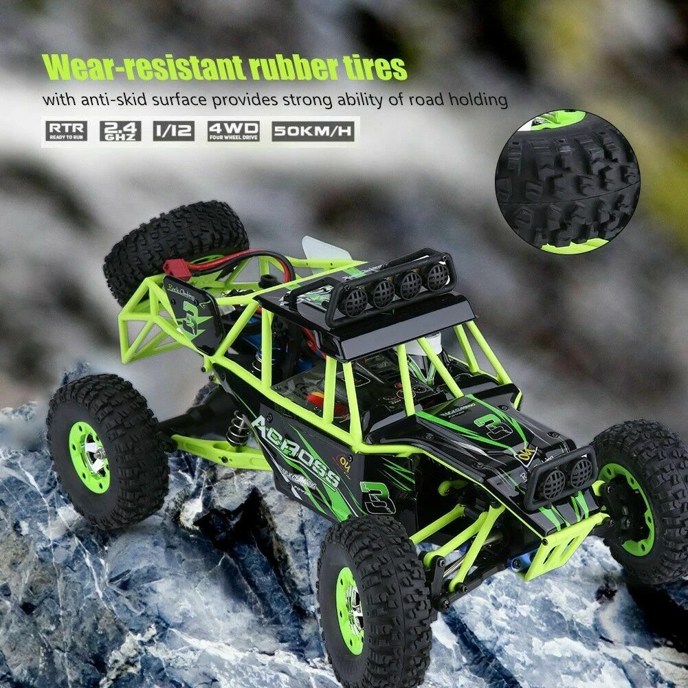 Pokich RC автомобиль внедорожный грузовик Высокая скорость четыре-привод внедорожный альпинистский автомобиль 50 км соревновательная игрушка автомобиль 1:12 дистанционное управление модель автомобиля