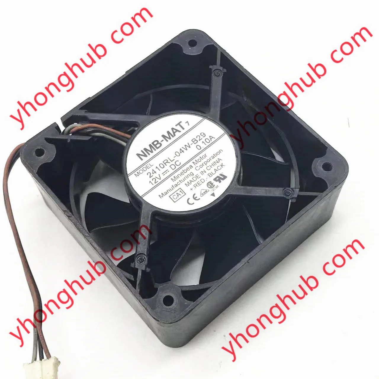 

NMB-MAT 2410RL-04W-B29 CA1 DC 12V 0.10A 60x60x25mm 3-Wire Server Cooling Fan