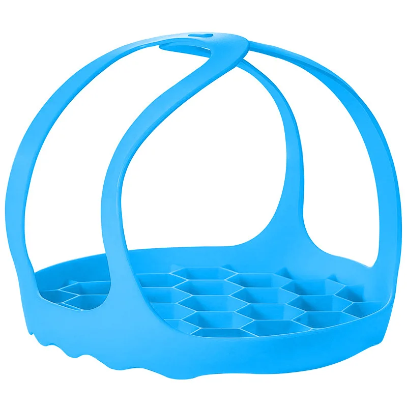 

Pressure Cooker Sling Silicone Egg Steamer Rack Hot Pans Trivet Multifunctional Kitchen Supplies Gadget Handle Steamer Basket