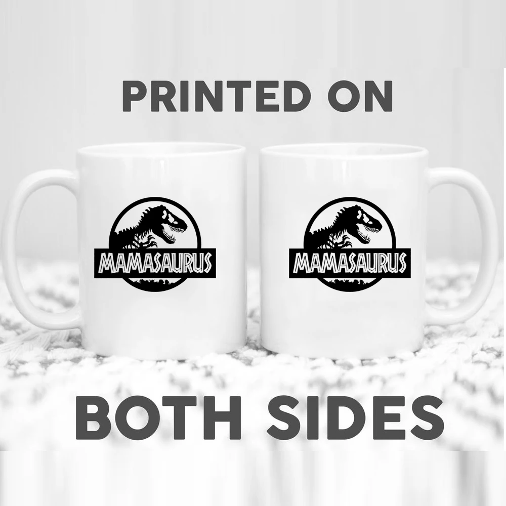 Mamasaurus Mug, Personalized Dinosaur Mug for Mom Mamasaurus T-rex Gift  FAM008 