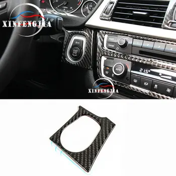 

For BMW 3 4 Series 3GT F34 F36 F30 13-18 Real Carbon Fiber Start Key Button Cover Trim
