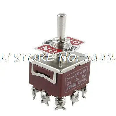 

3PDT ON/OFF/ON 3 Position 9 Pin Panel Mount Toggle Switch