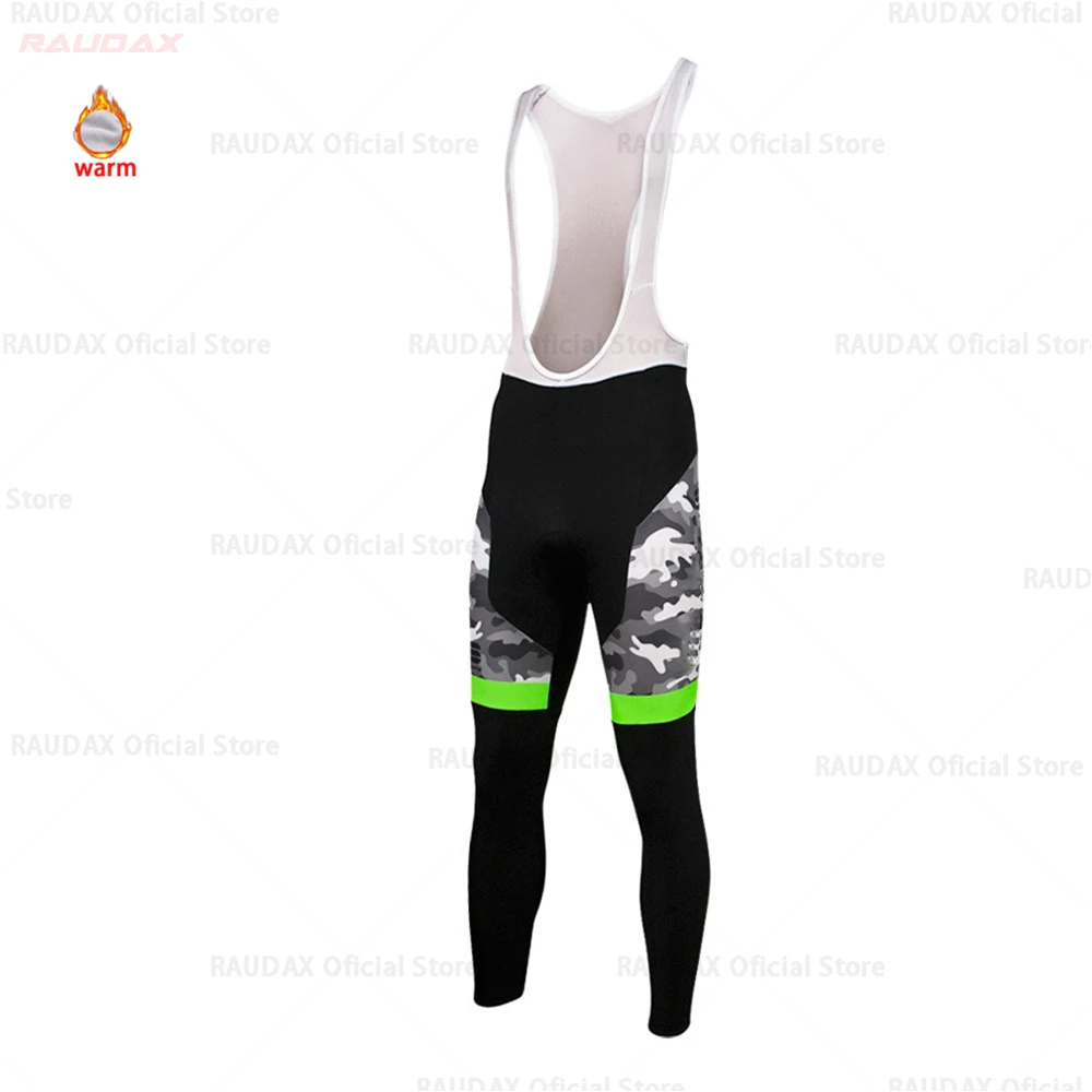 bib pant Зимний термальный флис Велоспорт Джерси наборы дышащий Ropa Ciclismo для женщин с длинным рукавом MTB велосипед одежда Спортивная футболка - Цвет: bib pant