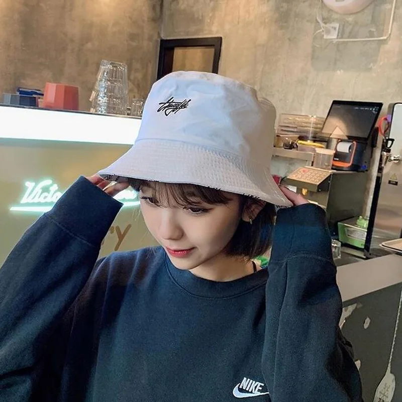 Fisherman Hat Double-sided Wear for Boys/Girls Bob Femme Summer Bucket Hats Women Men's Panama Hat
