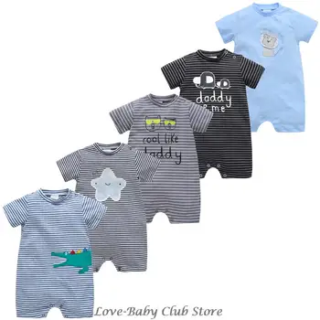 

Baby Girls Boys Rompers Short Sleeve Summer Clothing Sets 100% Cotton Jumpsuits Newborn Infantil Sweatshirts Roupa de Bebe