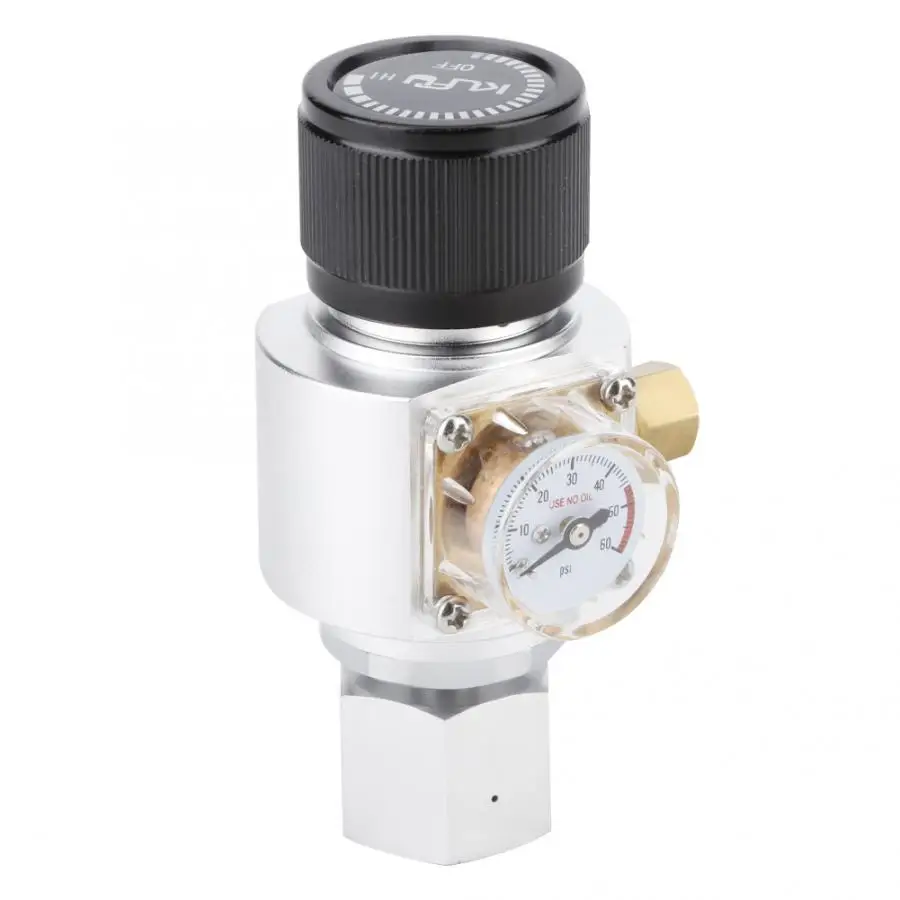 CO2 Mini Gas Regulator Soda Water Pressure Reducing Valve Adapter Bottle Accessory | Дом и сад