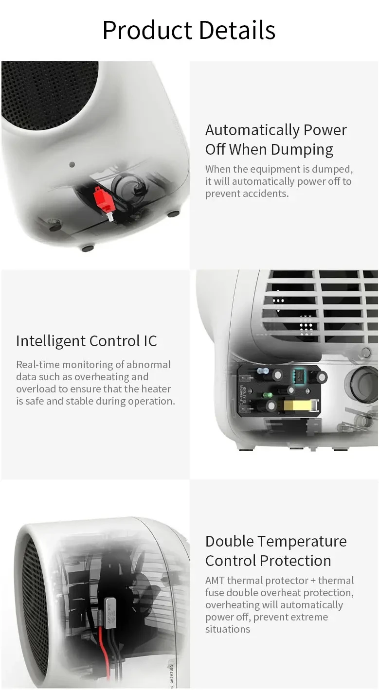 Youpin Sothing Mini Warmbaby Fan Heater Desktop Warm Electronic Heater Small Portable Warmer Machine for Winter Smart Home Offic (7)