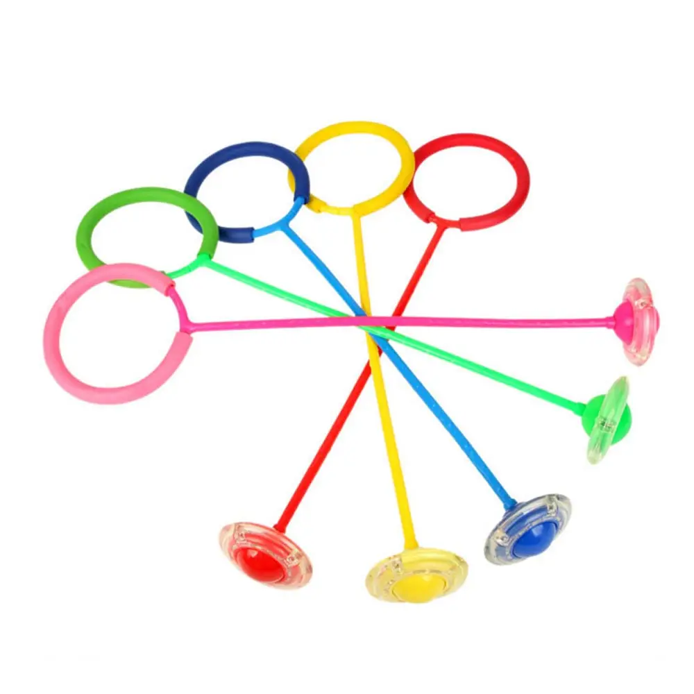 Kids Sport Toys LED Flashing Jumping Rope Ball Colorful Ankle Skip Jump