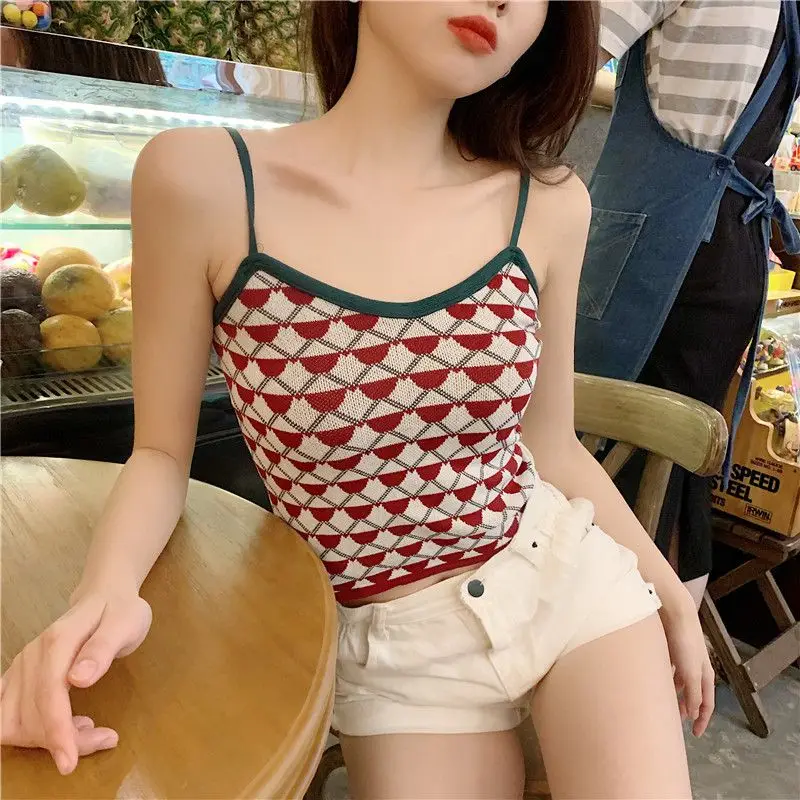 Sexy Female Casual Slim Tank Tops Fashion Short Shirt Women Summer Camisole