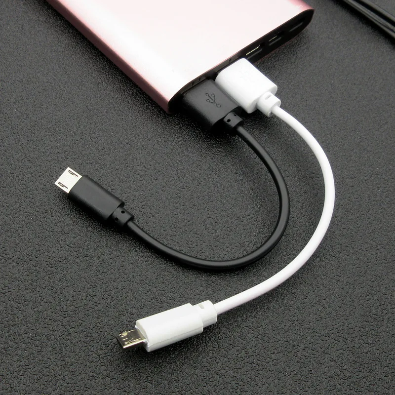 

Fast Charger Short Cable Micro USB/Type C Power Bank Cable For iPhone 6 6s 7 8 Plus X Samsung Oneplus 6 15cm Charging Cable