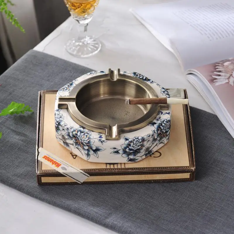 Аксессуары для курения круглая керамическая пепельница держатель пепельницы портативный держатель для сигарет Cenicero пепельный лоток украшения для дома
