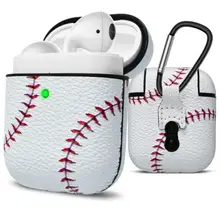 Для AirPods Премиум кожаный чехол защитный чехол для Airpods зарядный чехол со съемным брелком D29