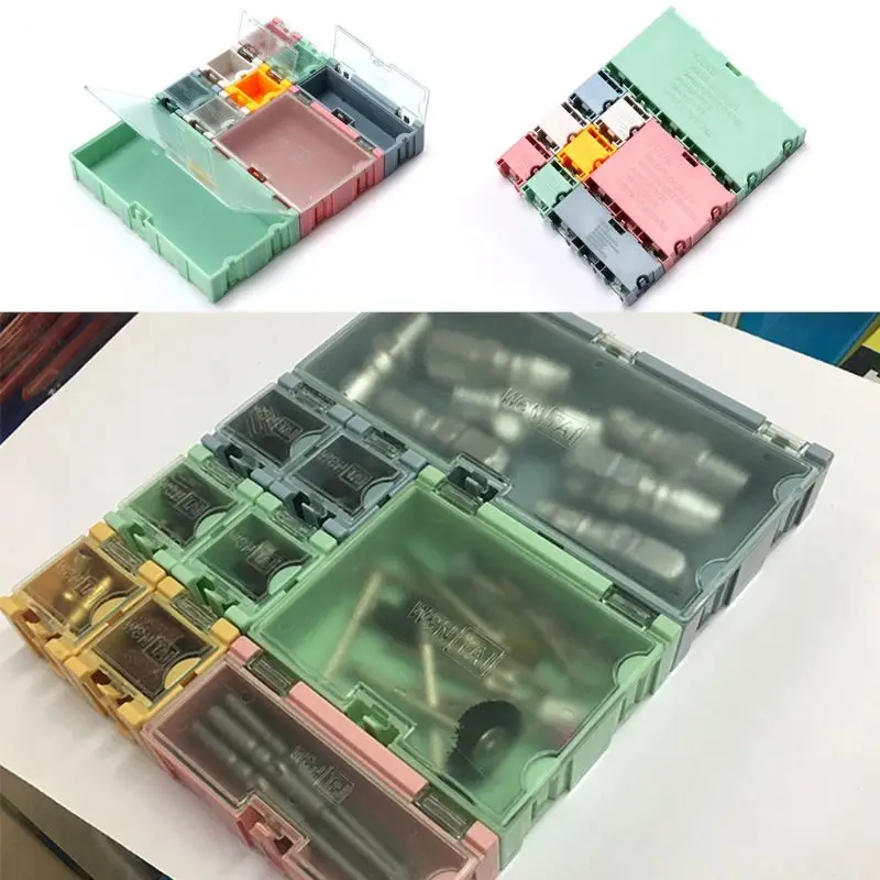 9 шт./компл. SMD контейнер SMT электронный компонент ИС мини коробка для хранения ювелирных изделий
