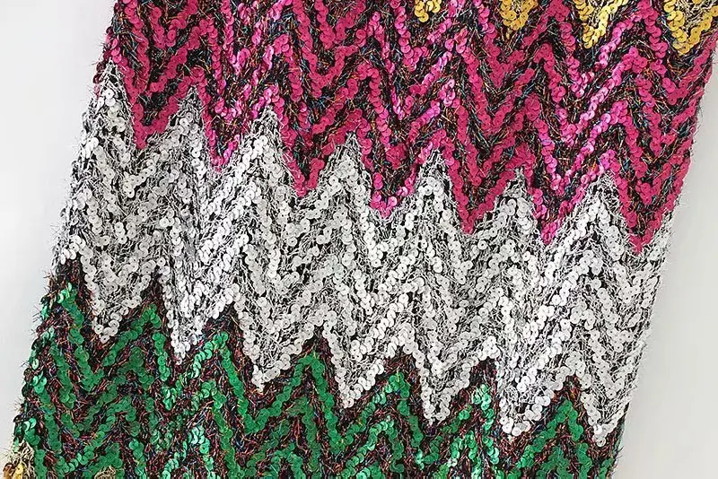 Heydress осенние сексуальные прямые юбки с блестками женские полосатые юбки в стиле пэтчворк красочные женские юбки-карандаш