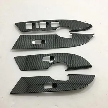 

Carbon Fibre Window Glasses Switch buttons Decorated Frame Cover For Great Wall Haval H4 CAA046