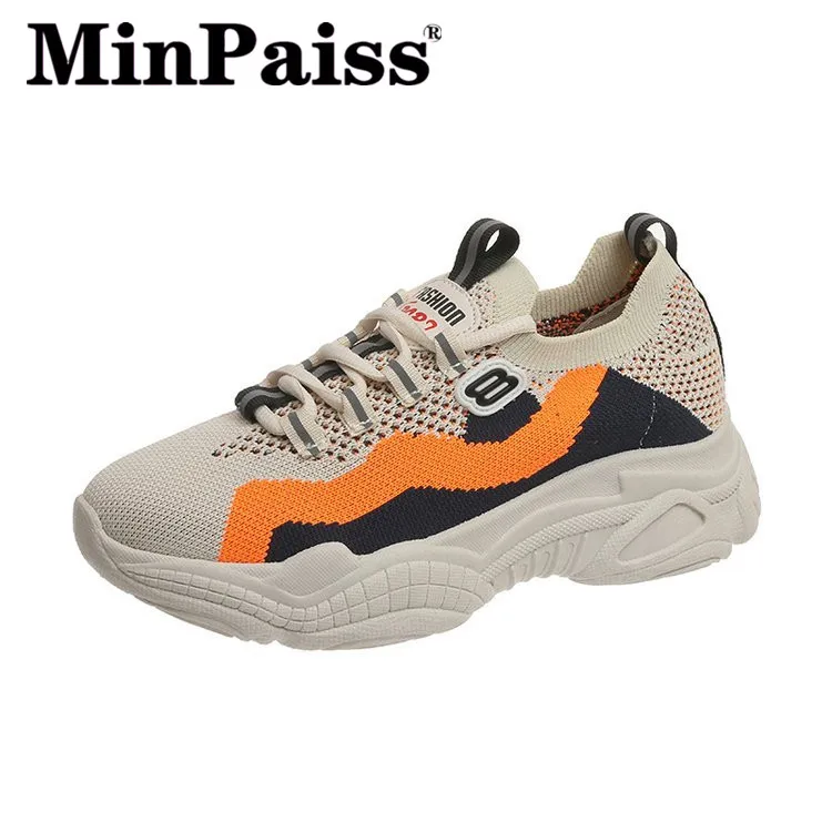 Женская обувь визуально увеличивающая рост дышащая Спортивная для отдыха отца