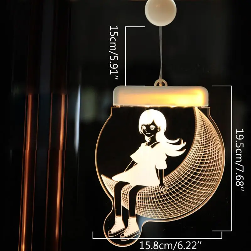 USB 3D комната декоративная Гирлянда Свадебный Декор для дома и спальни