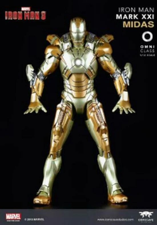 アイアンマン 1 12 Mk21 をミダス Comicave フィギュアモデル Led 胸の光コレクション Aliexpress