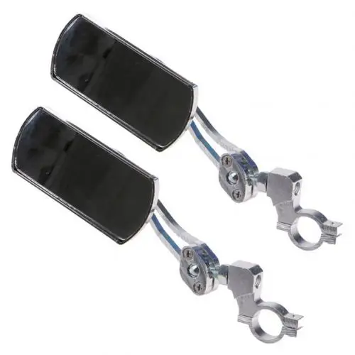 Black 2pcs 1/2 шт. Регулируемый горный велосипед MTB Руль боковые зеркала заднего вида для очков - Цвет: Black 2pcs