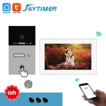 

Video Intercom Multi-family Fingerprint Access Control 7 "HD Full Touch Screen Indoor Unit with Mobile Phone Wireless Intercom