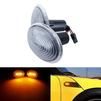 

ANGRONG LED Side Indicator Repeater Light Clear lens For BMW MINI Cooper R55 R56 R57 R58 R59
