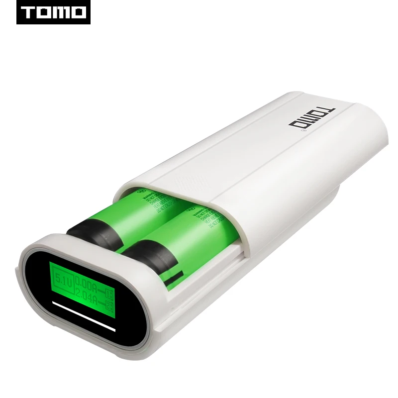 TOMO T2 18650 универсальная батарея DIY умная портативная батарея USB зарядное устройство power bank чехол с двойным выходом для мобильных телефонов планшет