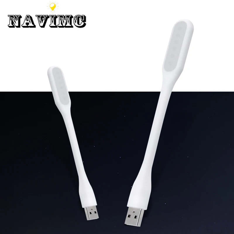 Cena Składany niebieski Super jasny USB Led Light Mini przenośny elastyczny lampka do czytania oświetlenie do czytania na zasilanie mobilne komputer Laptop