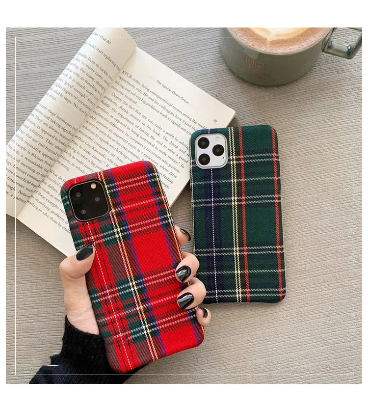 Gimfun теплый фланелевый клетчатый тканевый чехол для телефона для Iphone 11 чехол простой плюшевый тканевый чехол для Iphone 11 Pro Xs Max Xr X 6 7 8 Plus