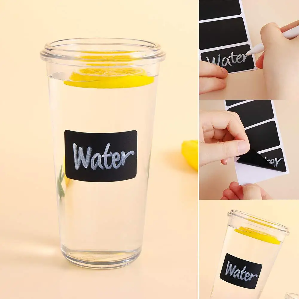 120pcs/roll Erasable Blackboard Sticker Waterproof Label Stickers Name Spice Bottle Home Jam Jar Organizer Labels | Канцтовары для