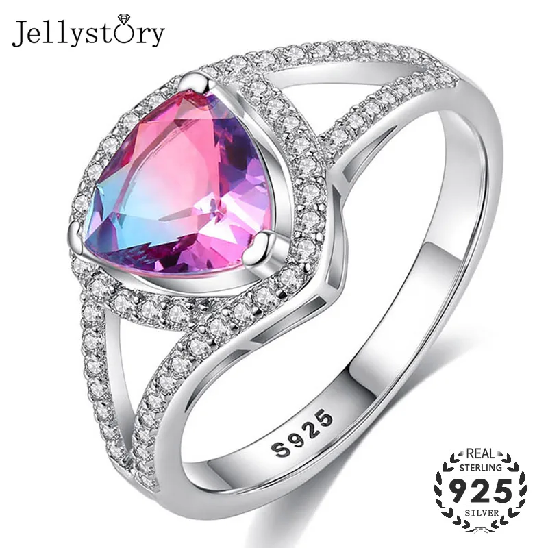 Jellystory Серебро 925 модное ювелирное изделие кольца с топаз драгоценный камень