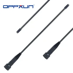 OPPXUN 669C SMA-male Flexible VHF/UHF Dual Band Two Way Portable HF Radio Ham Antenna For Baofeng Yaesu UV-3R,UV-100,UV-200