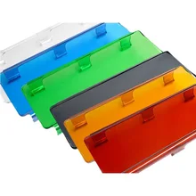 Автомобильные фонари модификация светодиодный двухрядный полосы световая маска прожектор абажур внедорожные автомобильные лампы Янтарный красный синий и зеленый