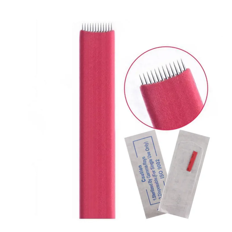 

12 PIN Permanent Makeup Eyebrow Tattoo Needles Microblading Needles 12 PIN Eyebrow Needle Manual Blades 3d Embroidery Tattoos
