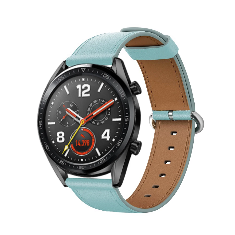 UEBN 22 мм кожаный браслет для HUAWEI Watch GT 2 46 мм наручный ремешок HONOR Magic для samsung gear S3 Classic& Frontier Ремешки для наручных часов