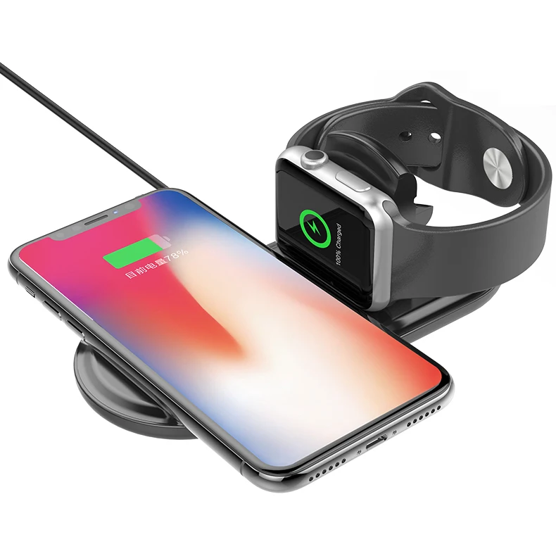 

New two-in-one multi-function mobile phone watch wireless charger FOR: Apple iWatch Series iphone Samsung Huawei xiaomi OPPO