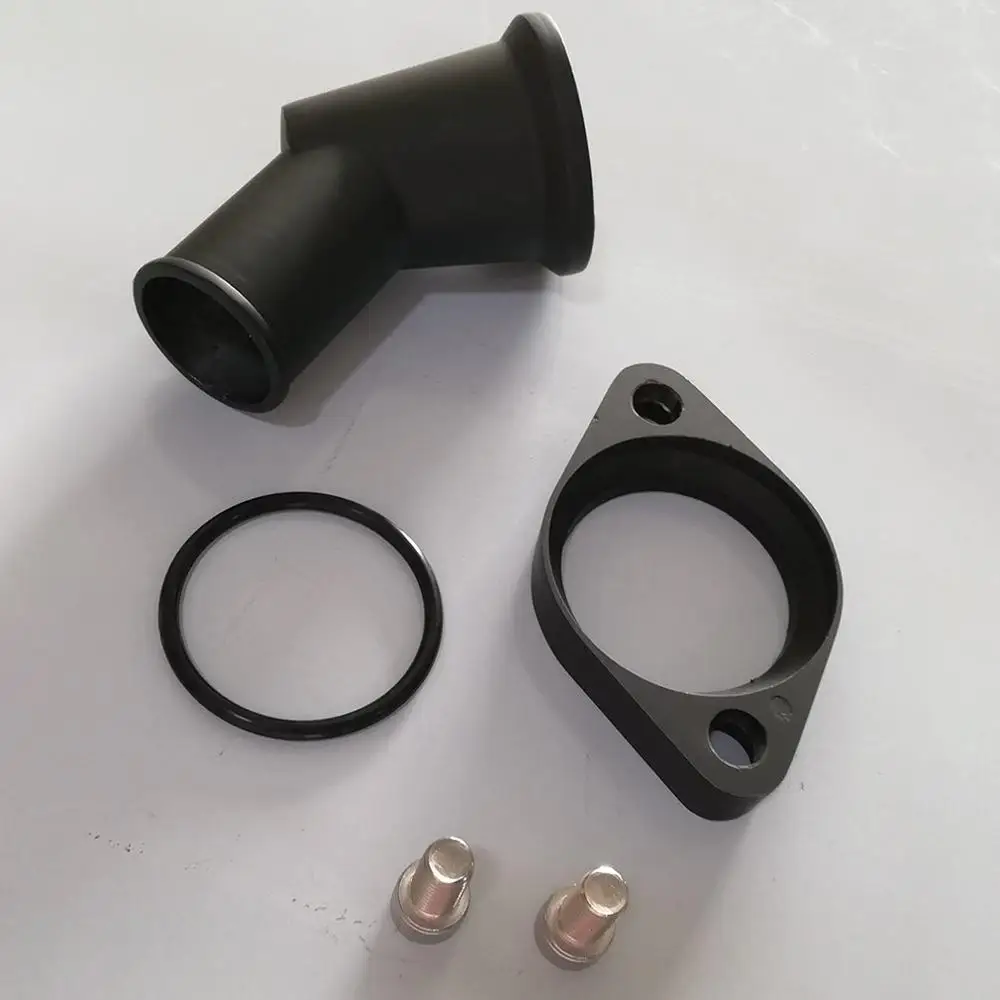 Для SBC BBC для черного алюминия 45 поворотный водяной вырез для SB BB для Chevy 327 350 454 396 высокая производительность идеально подходит