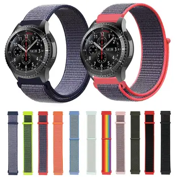 

20/22mm Replacement Nylon Wrist Strap with Lug Breathable Replacement Strap Sport Loop for Huawei Samsung Smart Watch